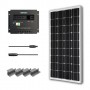 Renogy-100W-Mono-Starter-Kit-100W-Solar-Panel-20-Solar-Cable-30A-PWM-Charge-Controller-Z-Bracket-Mounts-0